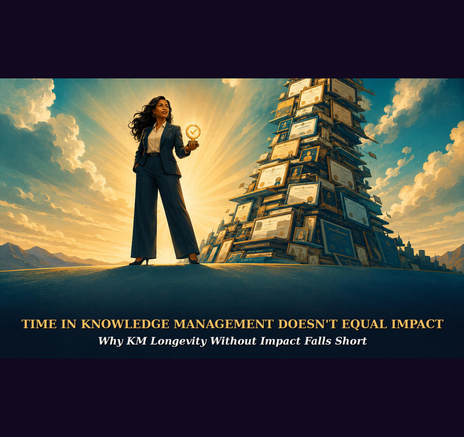 Time in Knowledge Management (KM) Doesn't Equal Impact